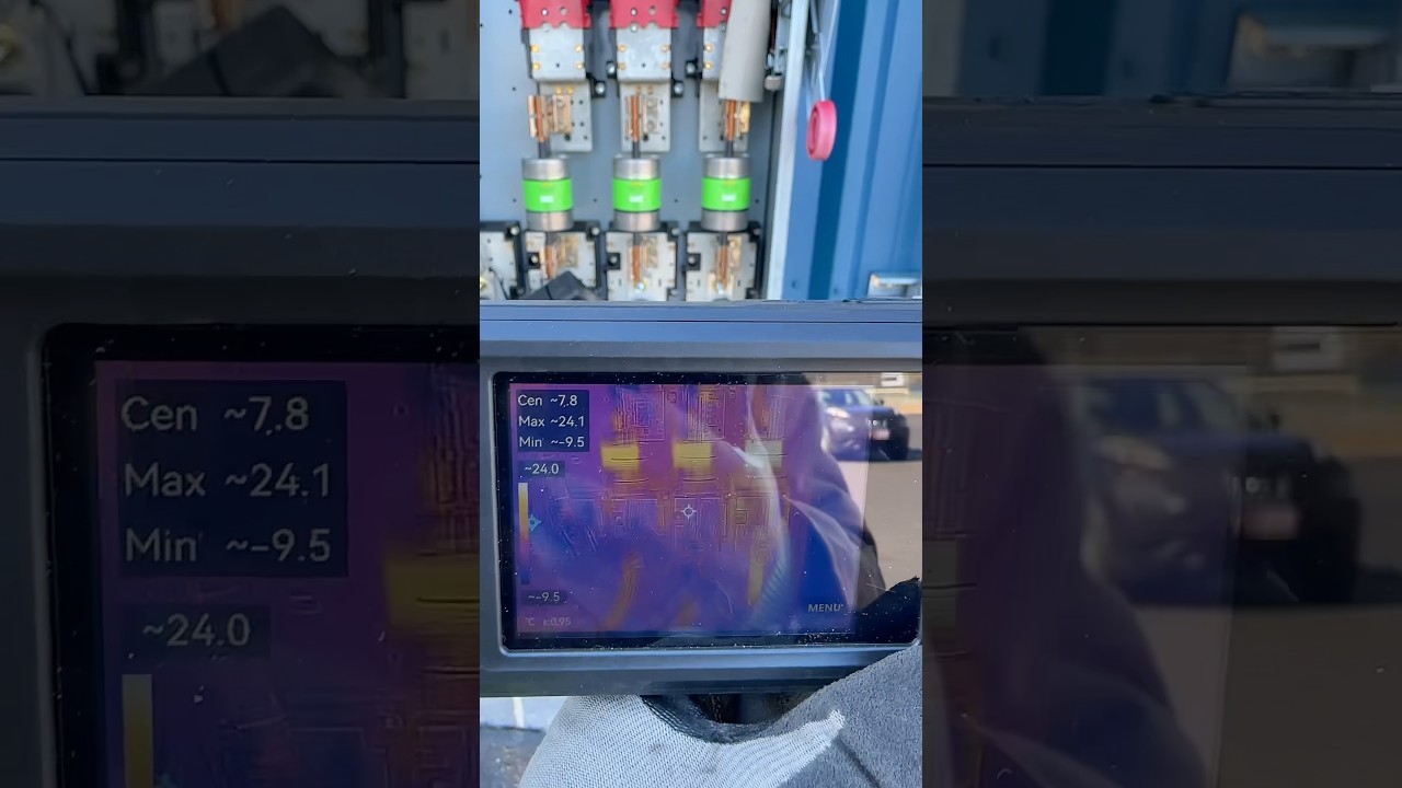 Thermal imaging is awesome #irtesting #thermalcamera #solar #maintenance