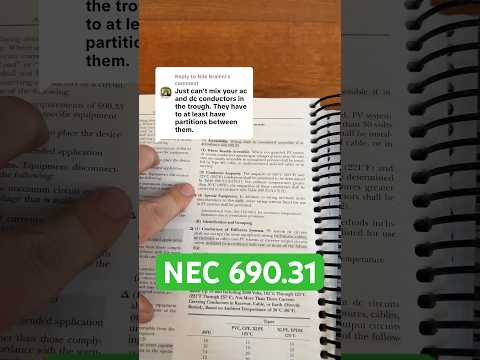 Putting AC and DC in the same trough! #nationalelectricalcode #nec2026