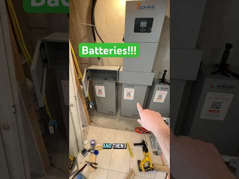 Putting in a huge battery system! #solar #storage #solark #discoverenergy